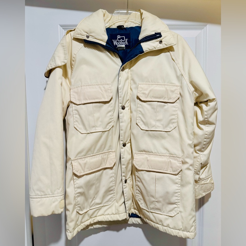 Vintage Woolworth’s Winter White Hooded‎ Coat